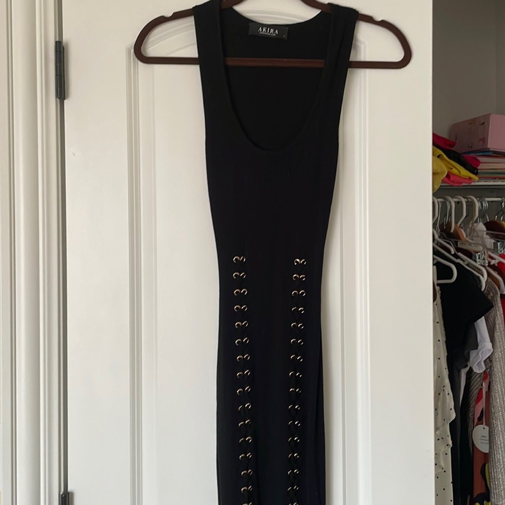 Black stretchy dress